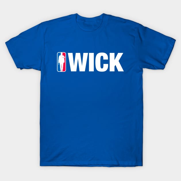 John Wick NBA (white) T-Shirt by Fastbreak Breakfast